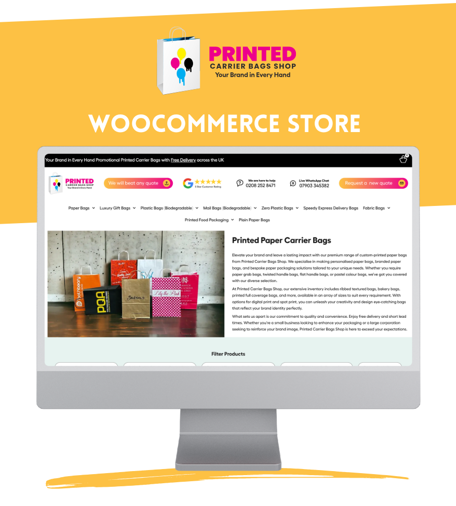 Printed carrier bags shop